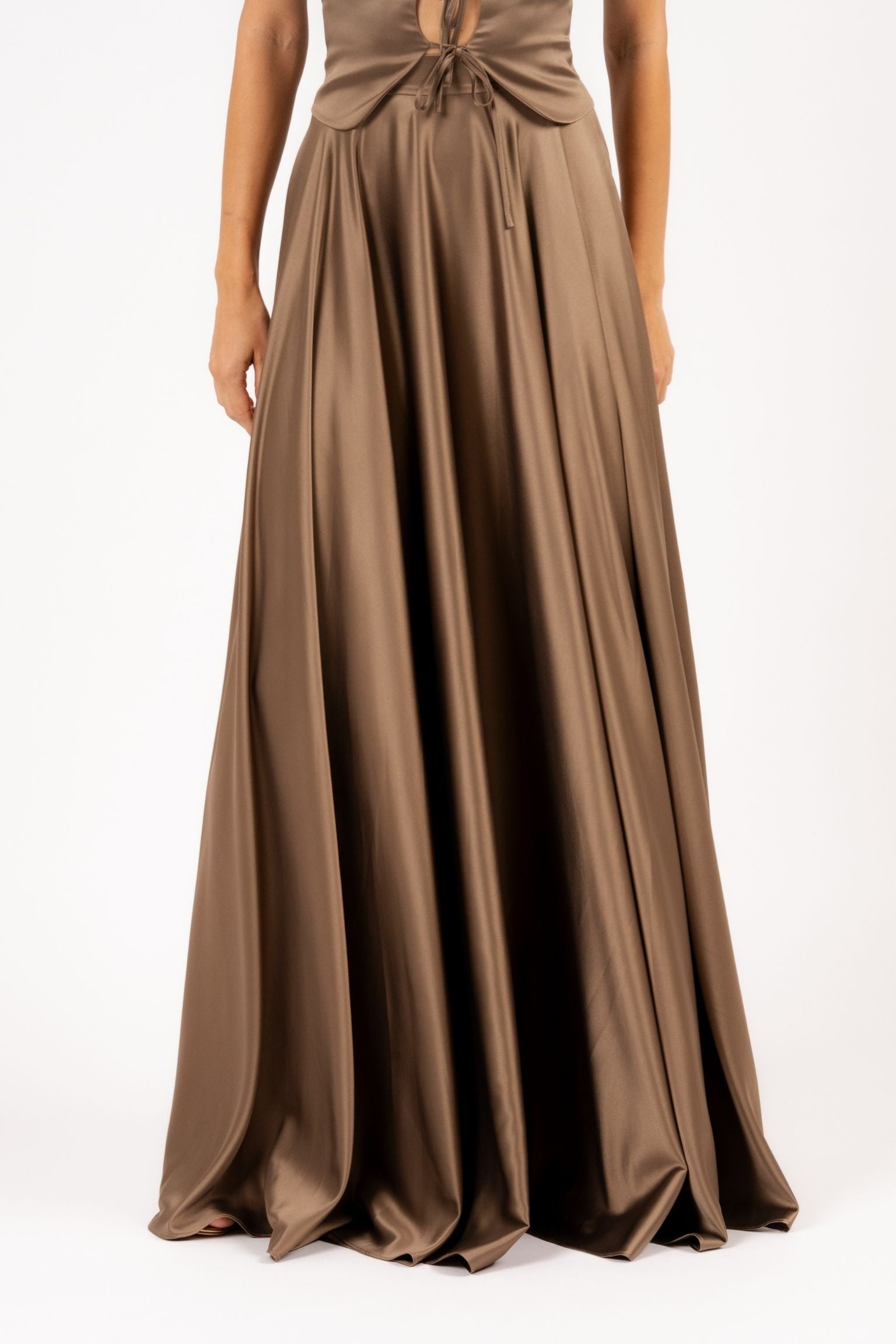 Letizia Skirt Circle Dark Taupe