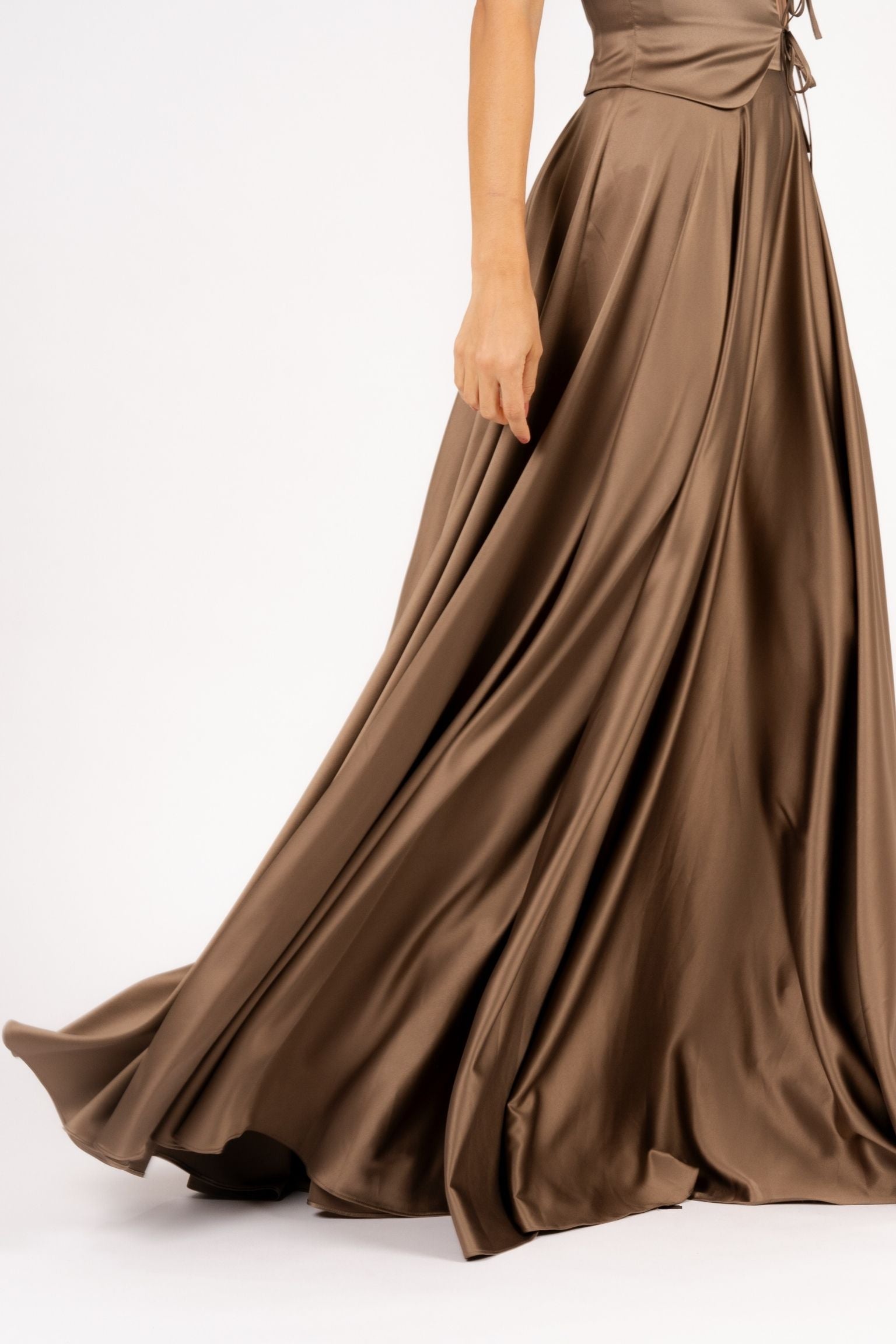Letizia Skirt Circle Dark Taupe