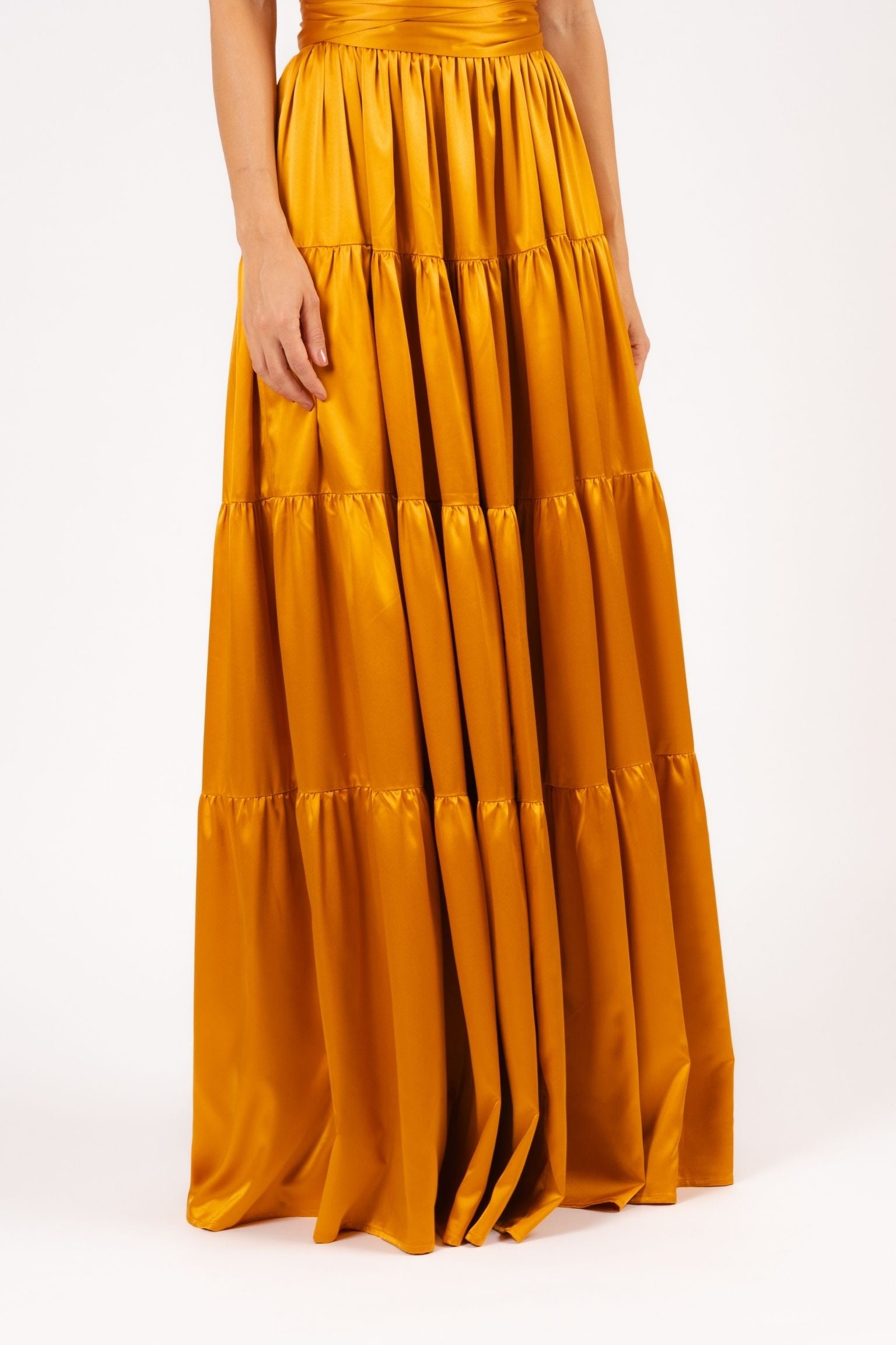 Anna Skirt Ruffle Saffron Gold