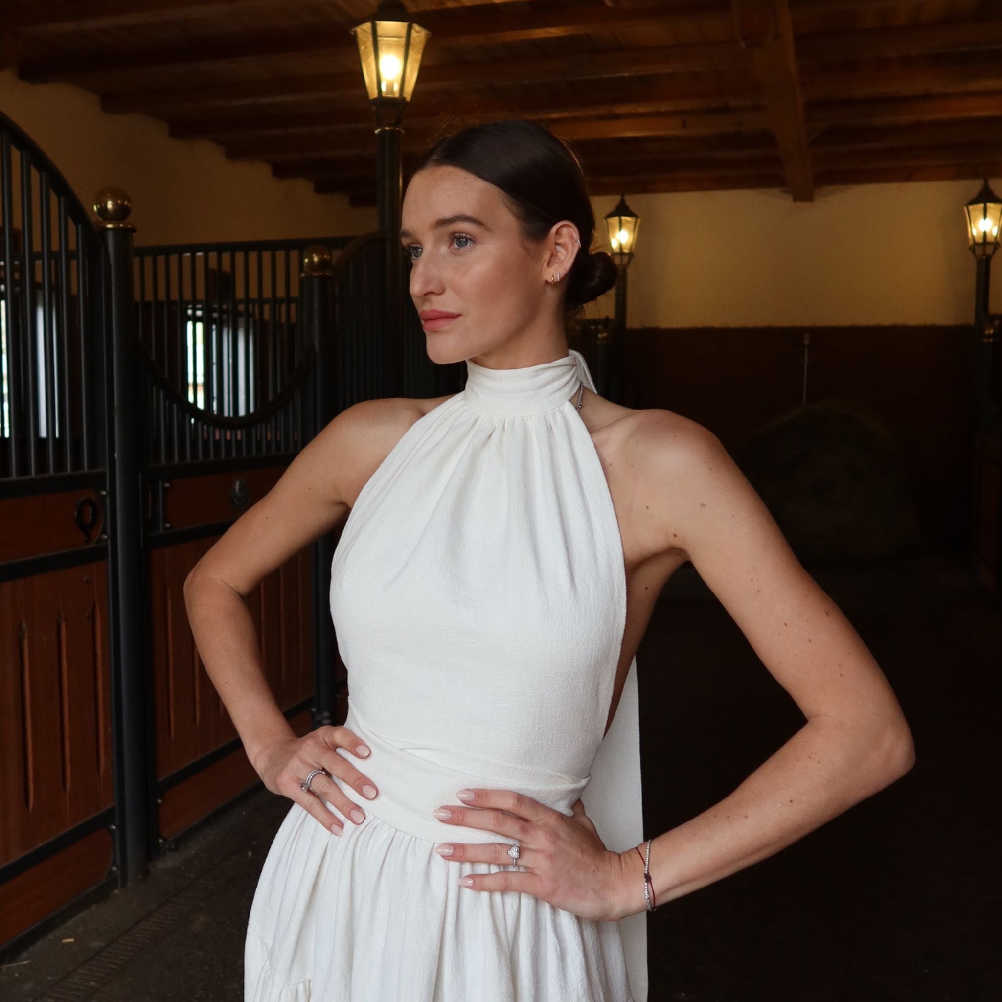 Nina Top Neckholder Bridal Linen