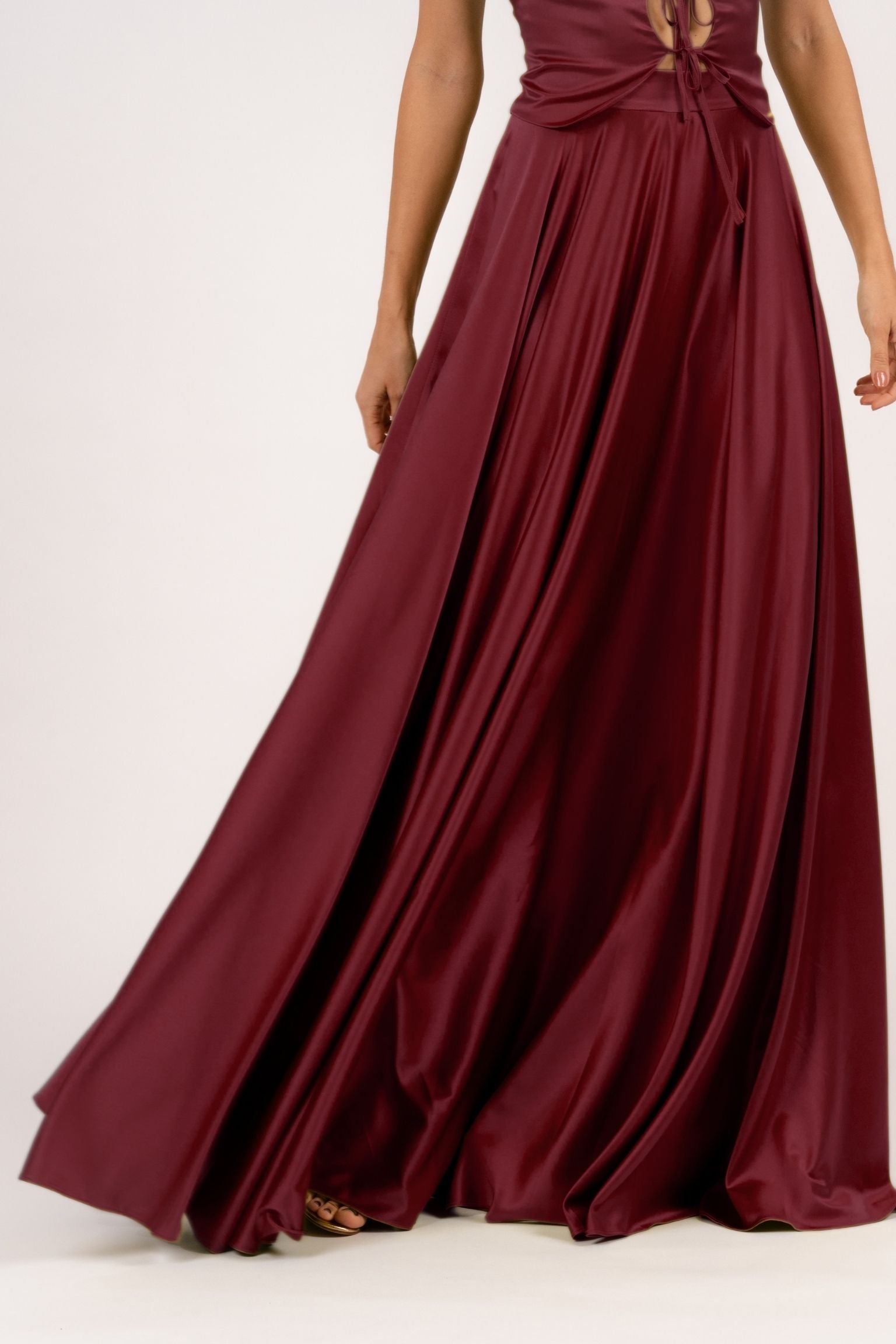 Letizia Skirt Circle Dark Burgundy