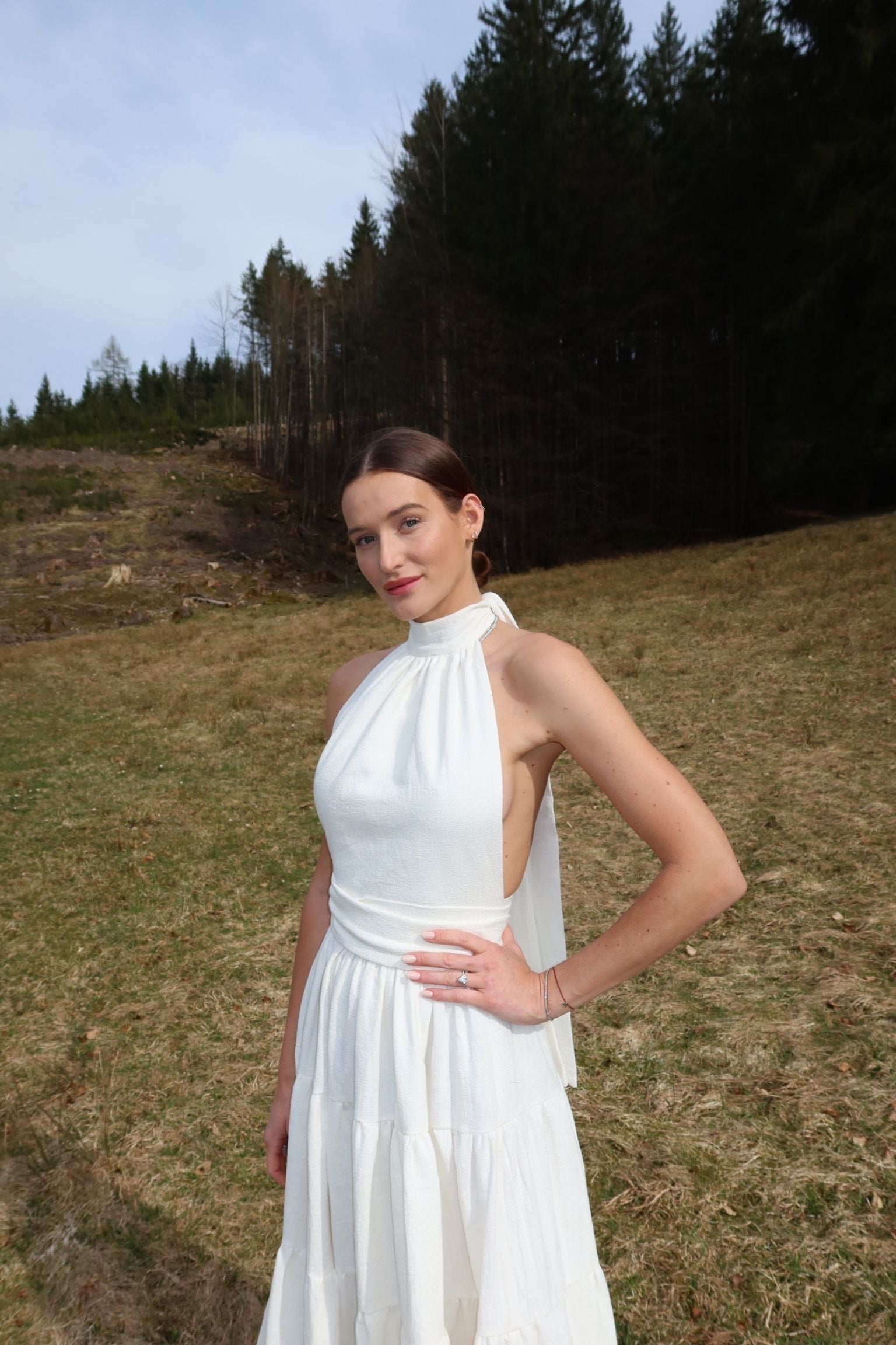 Nina Top Neckholder Bridal Linen