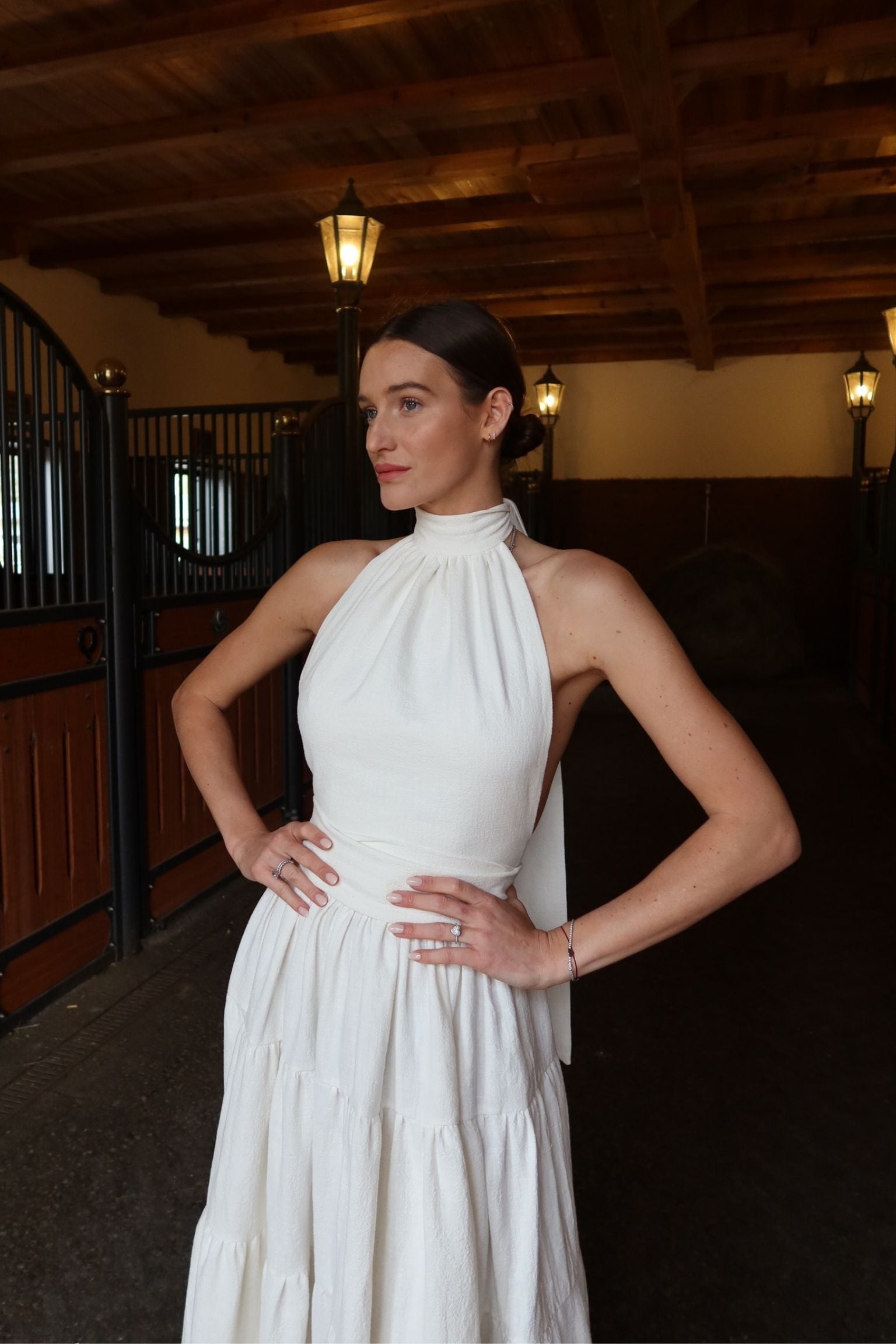 Nina Top Neckholder Bridal Linen