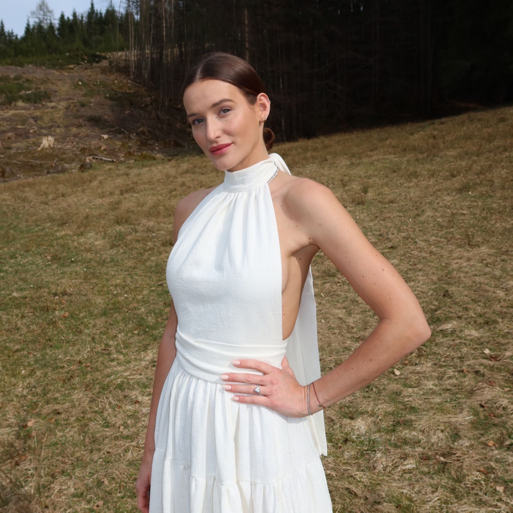 Nina Top Neckholder Bridal Linen