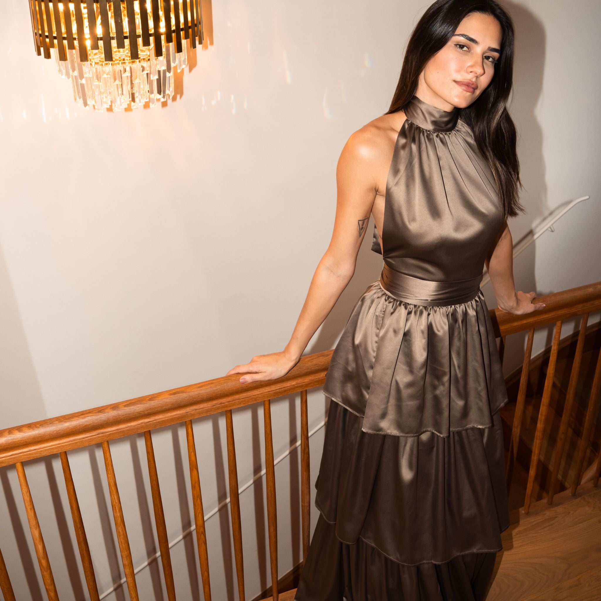 Joy Skirt Flamenco Dark Taupe