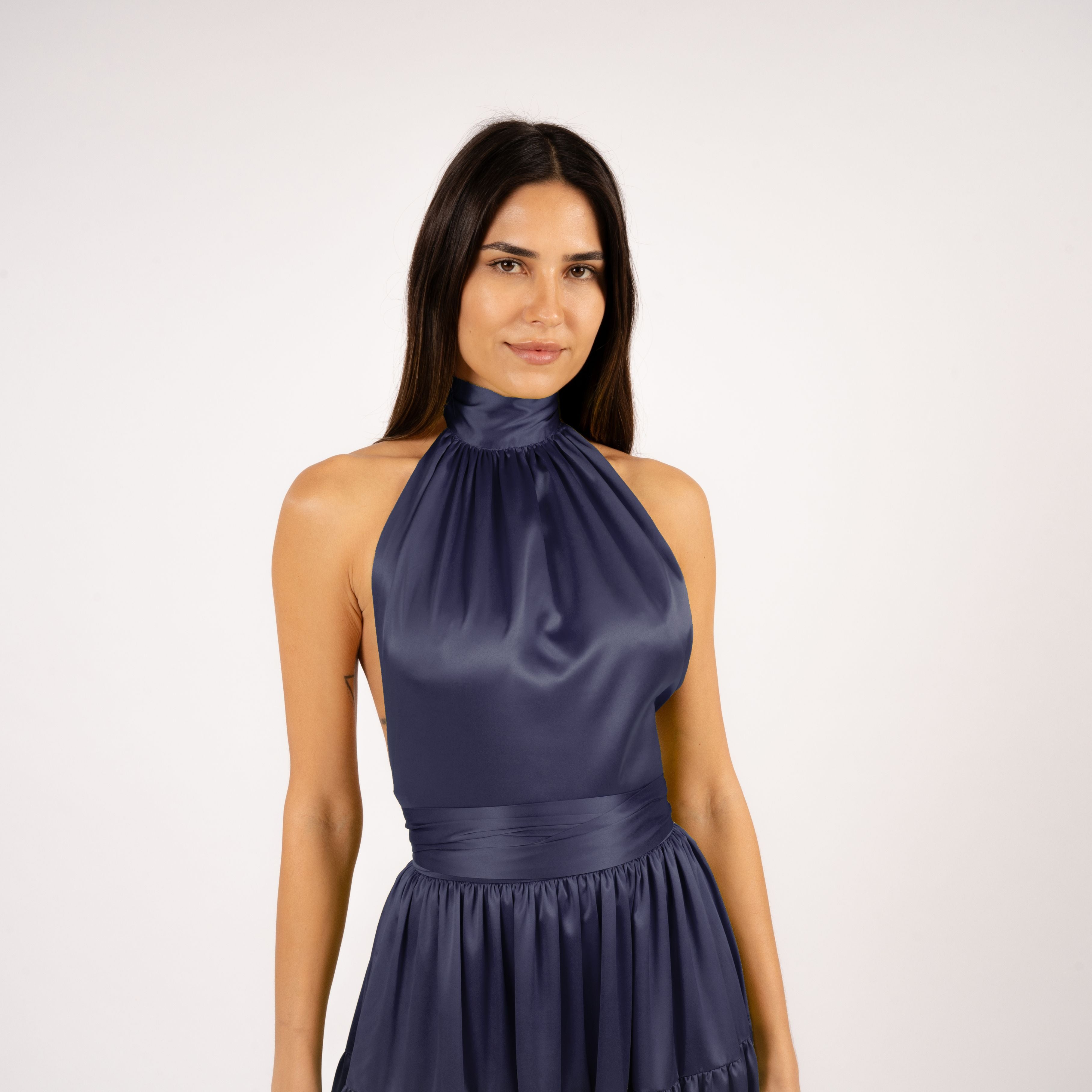 Nina Top Neckholder Midnight Blue