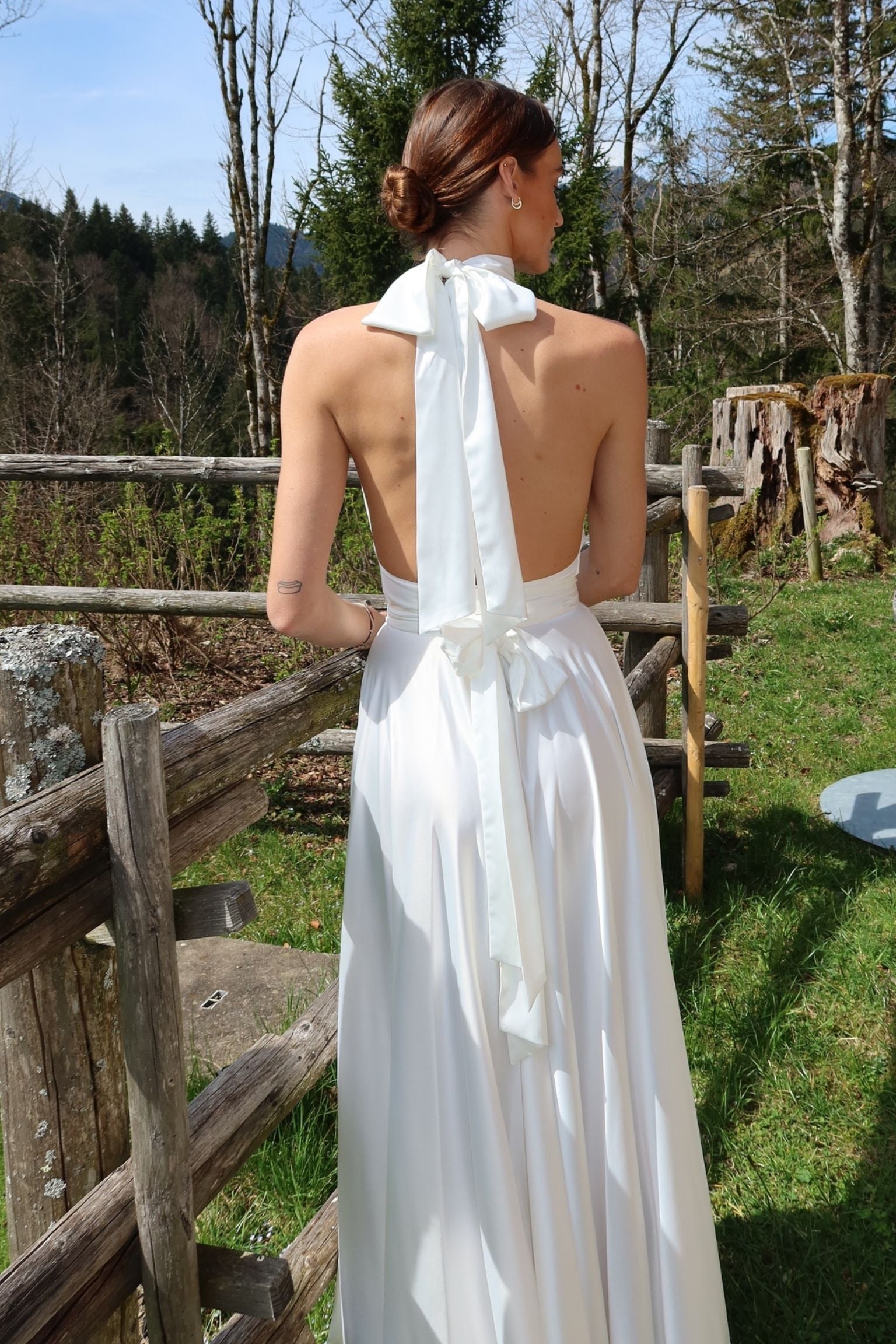 Letizia Maxi Skirt Circle Bridal Satin