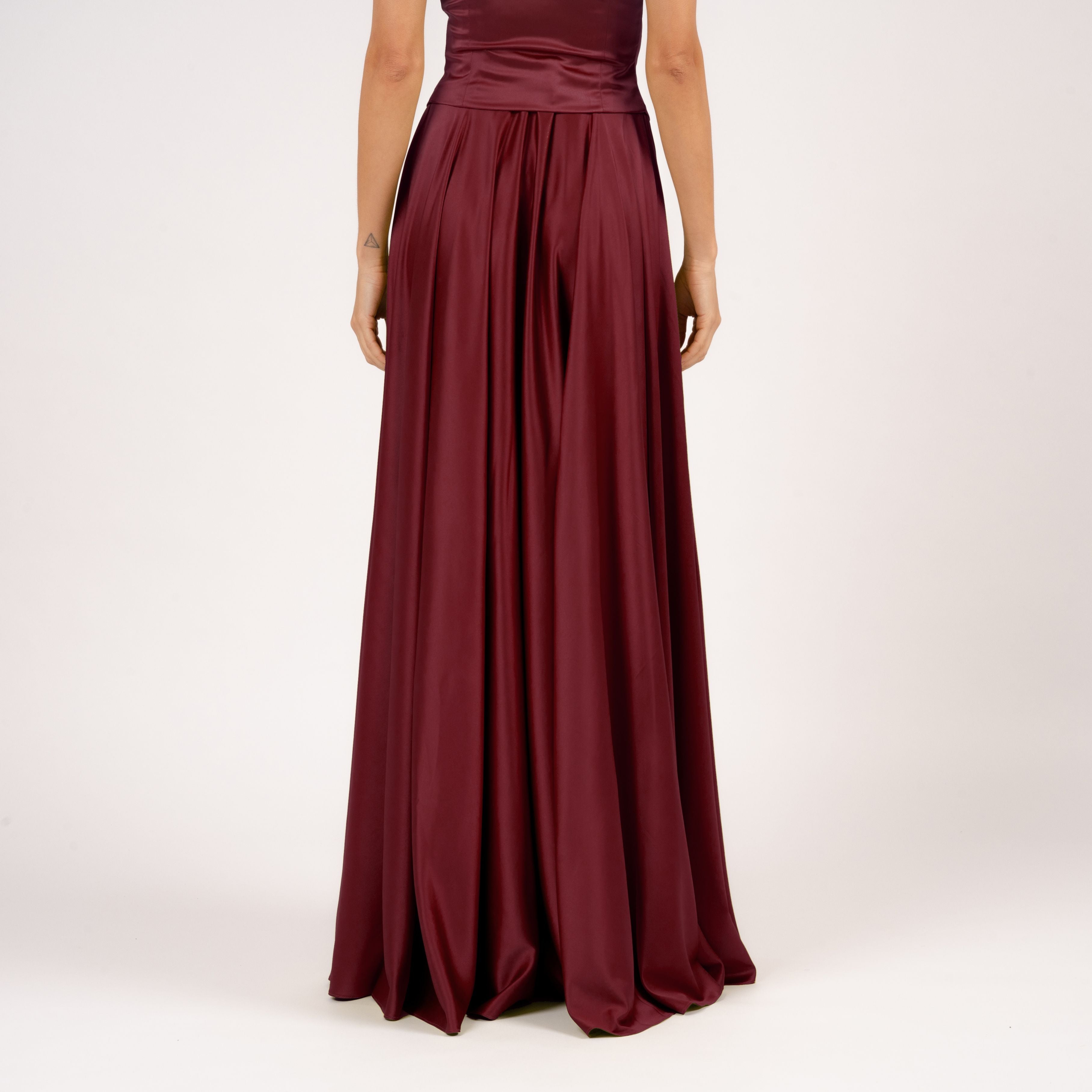 Letizia Skirt Circle Dark Burgundy