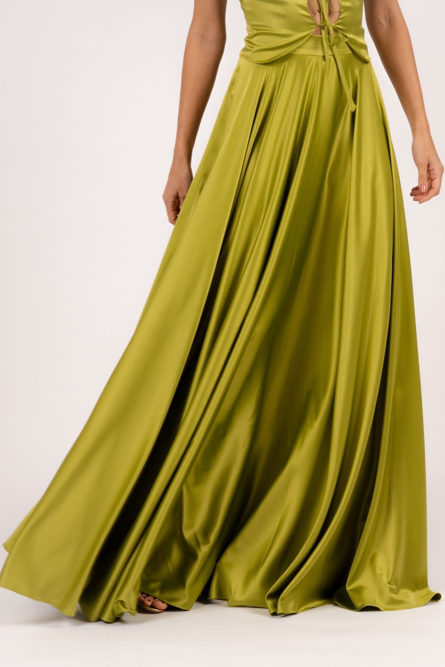 Letizia Skirt Circle Light Olive