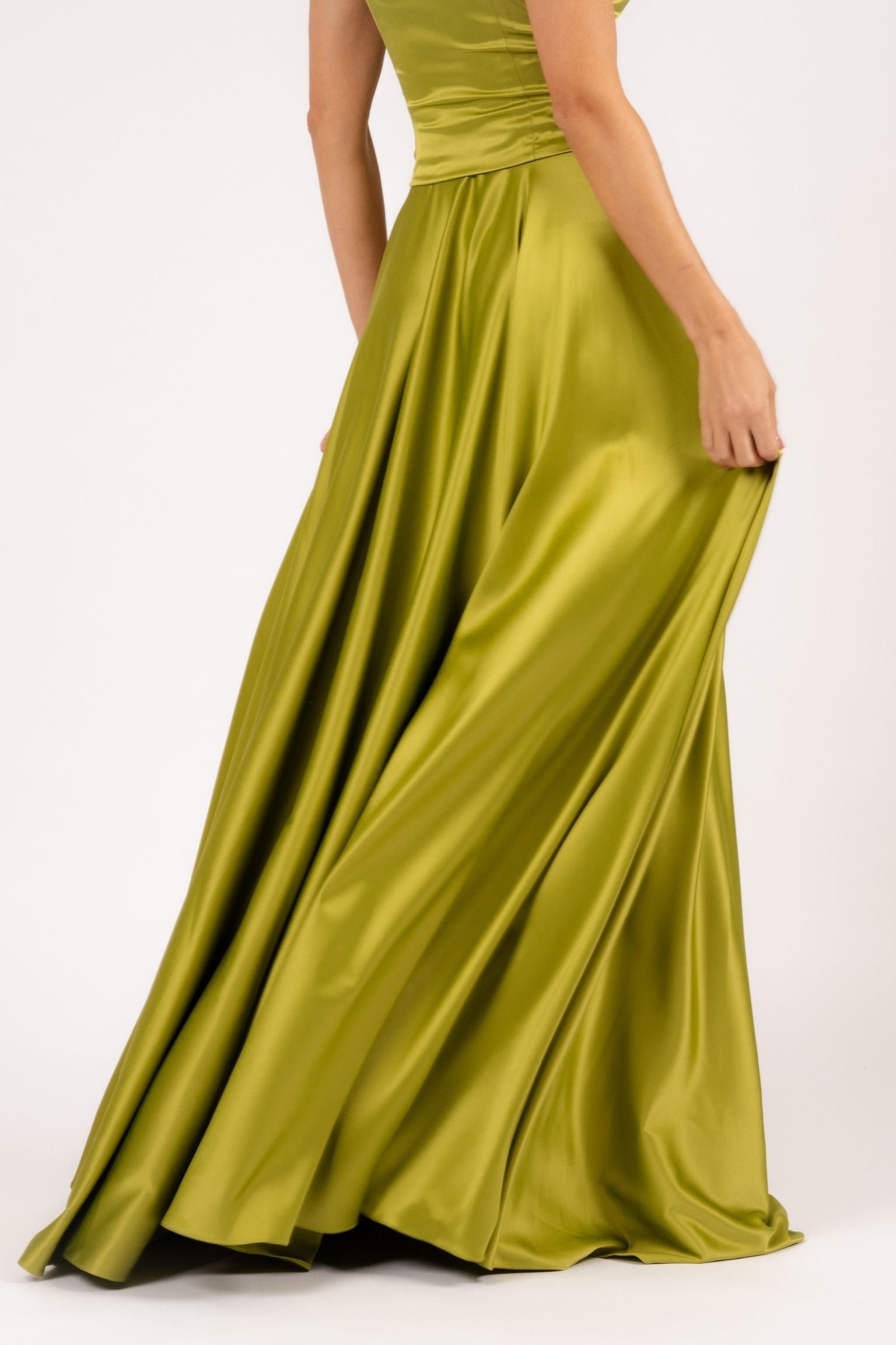 Letizia Skirt Circle Light Olive