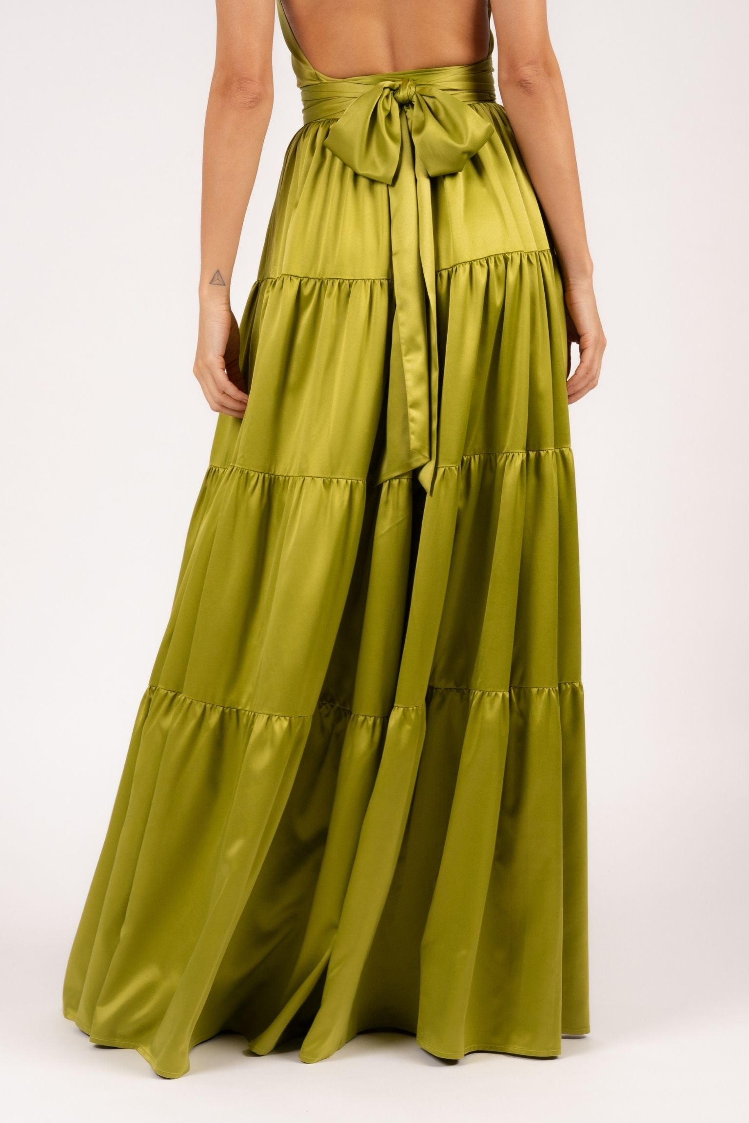 Anna Skirt Ruffle Light Olive