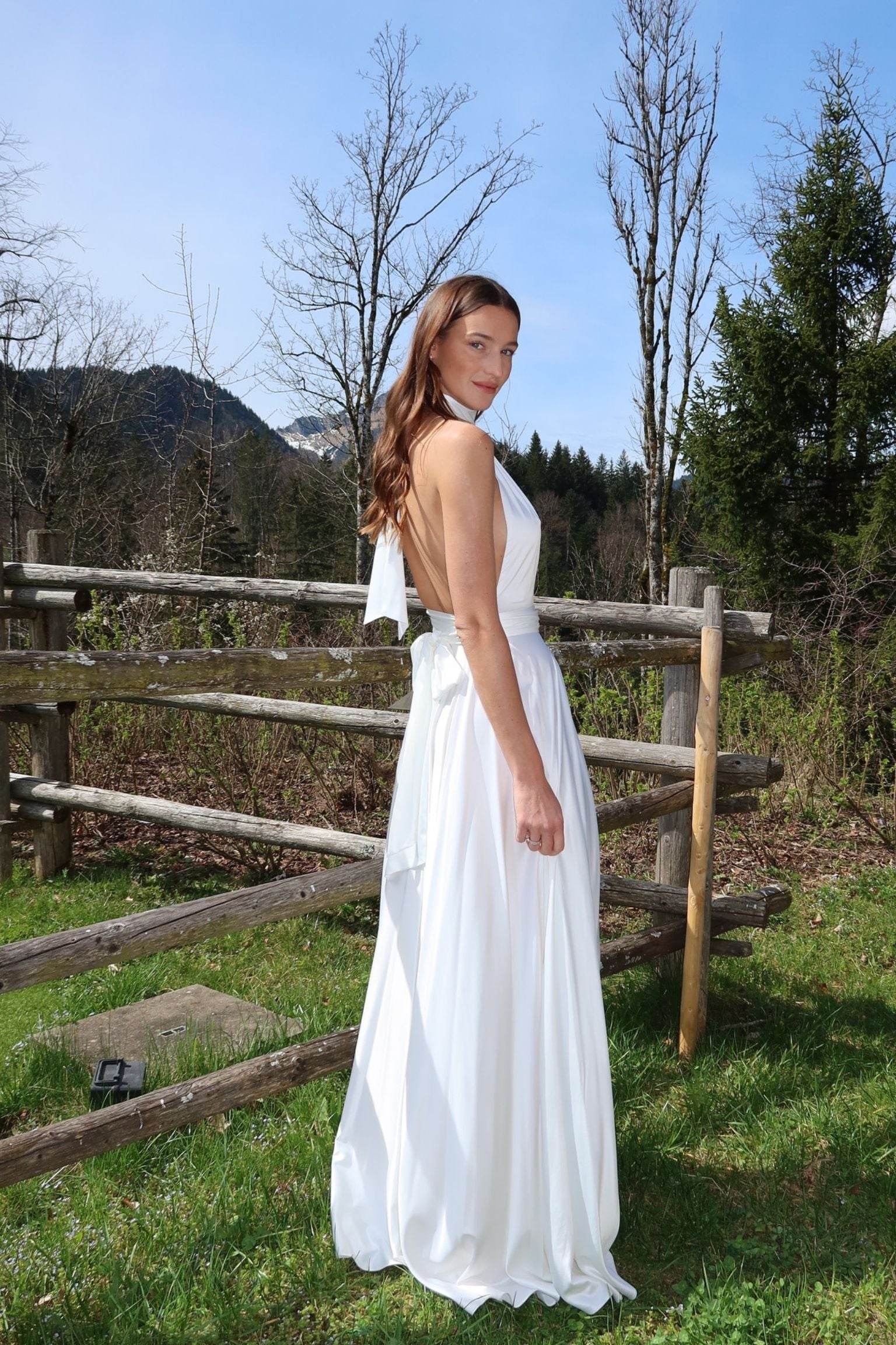 Letizia Maxi Skirt Circle Bridal Satin
