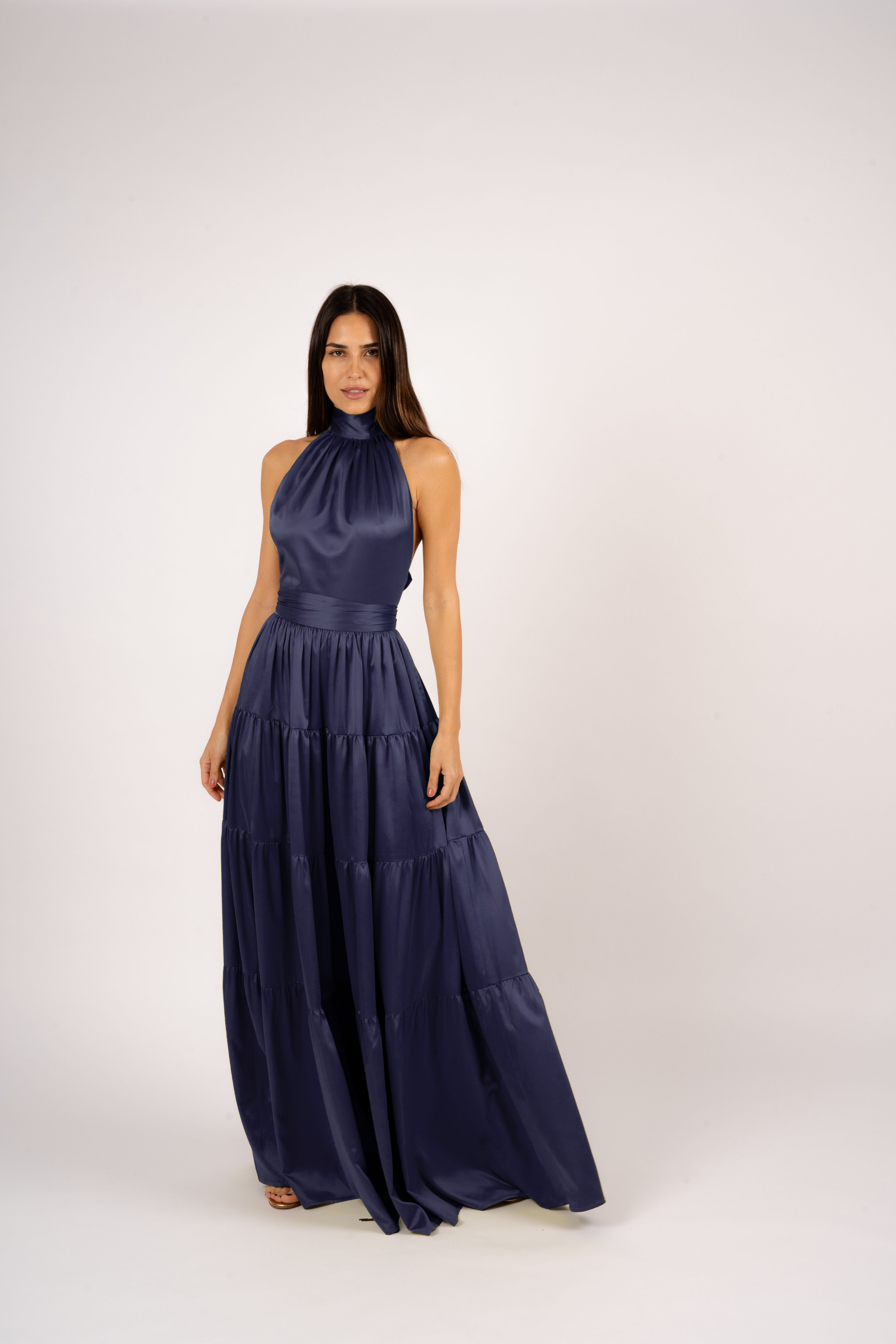 Nina Top Neckholder Midnight Blue