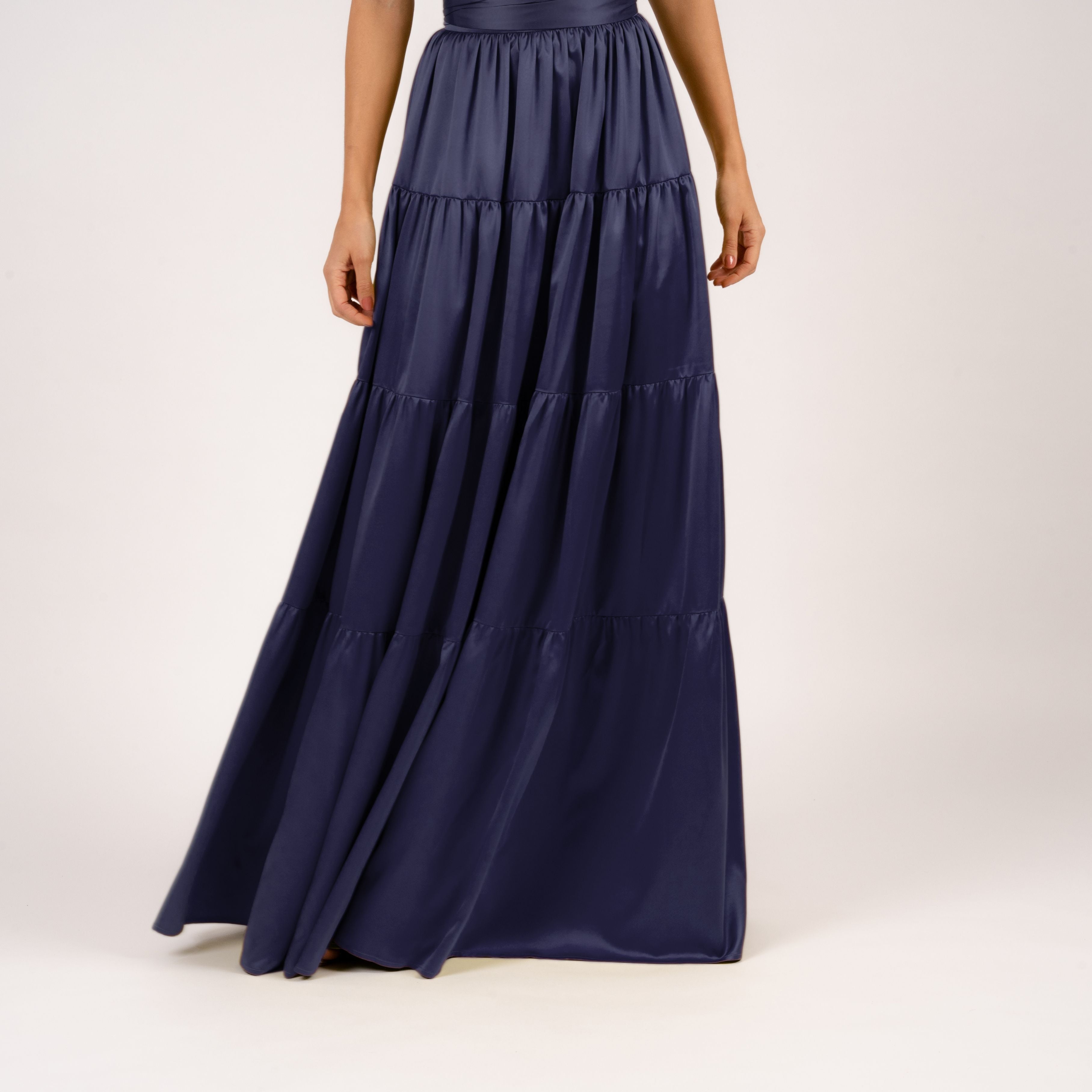 Anna Skirt Ruffle Midnight Blue