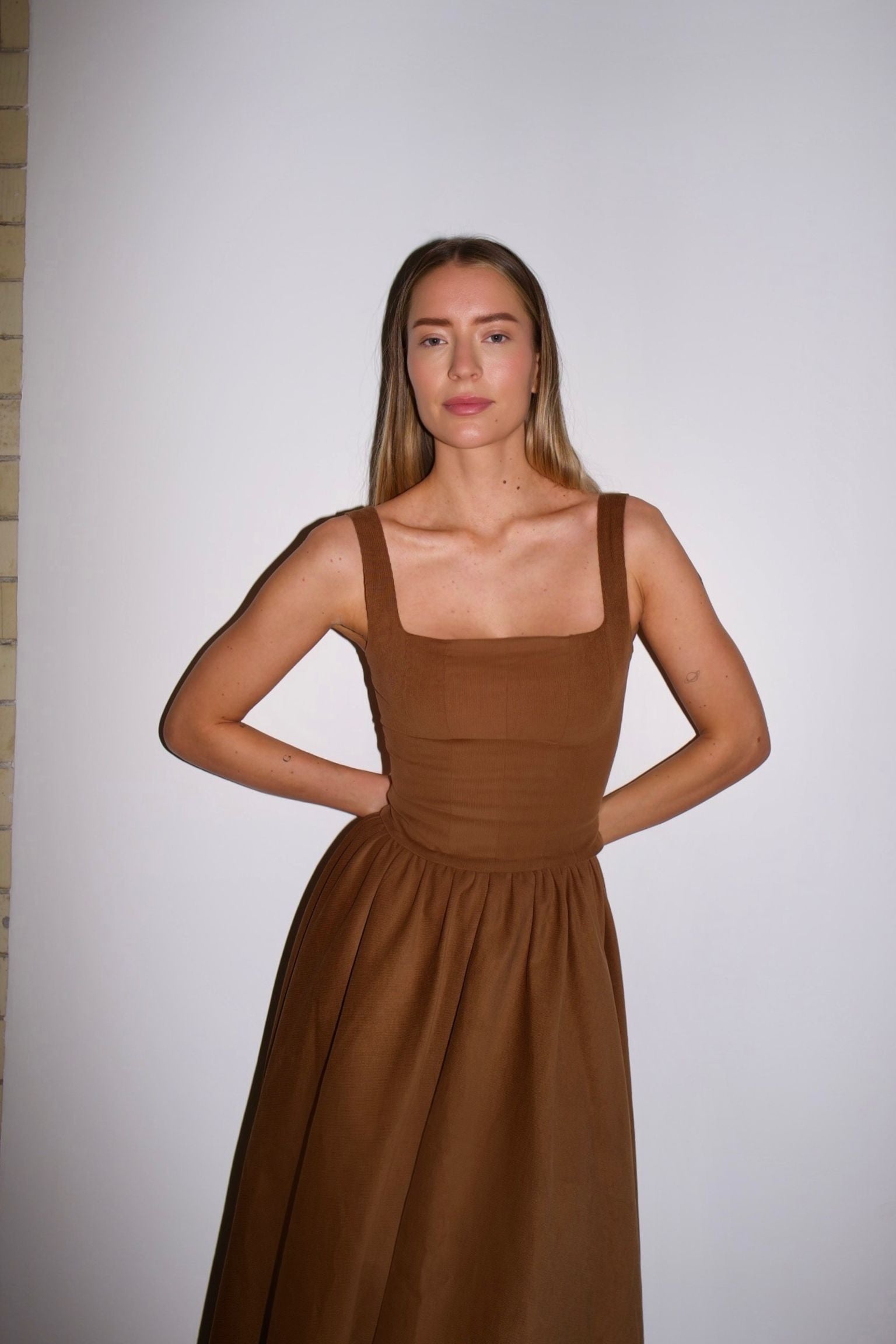 Gloria Top Corset Mocca Corduroy