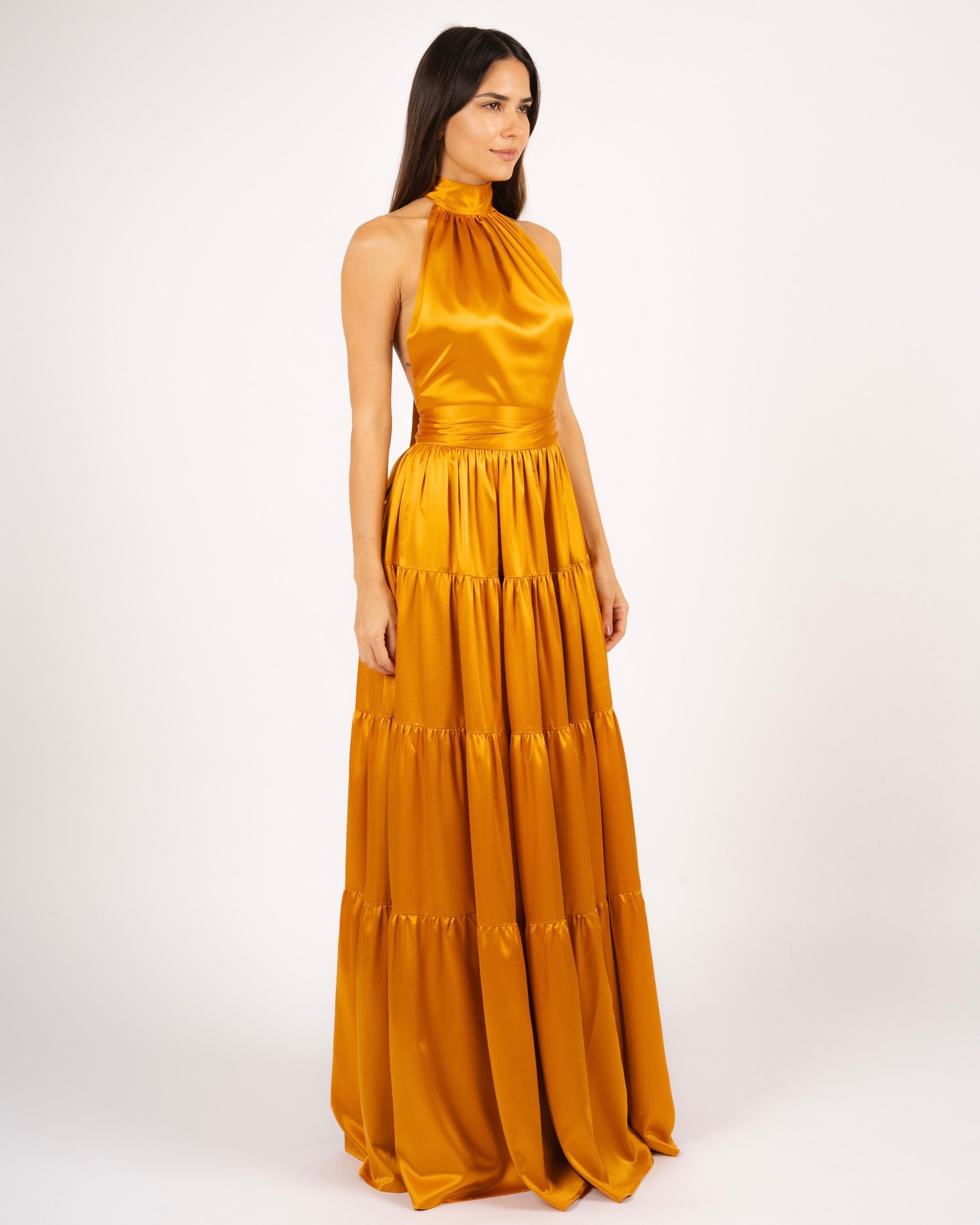 Anna Skirt Ruffle Saffron Gold