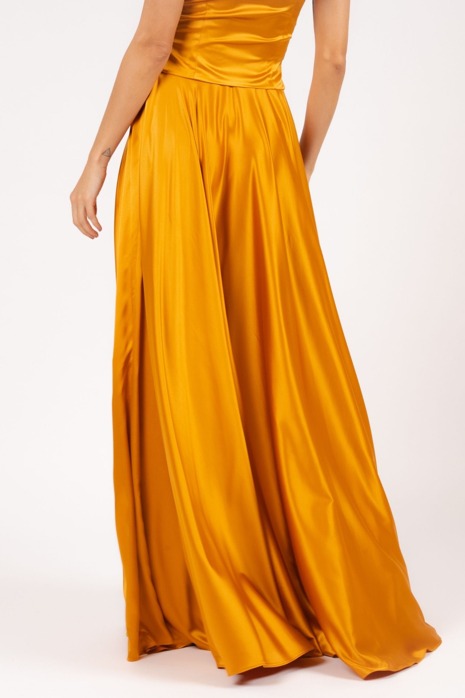 Letizia Skirt Circle Saffron Gold