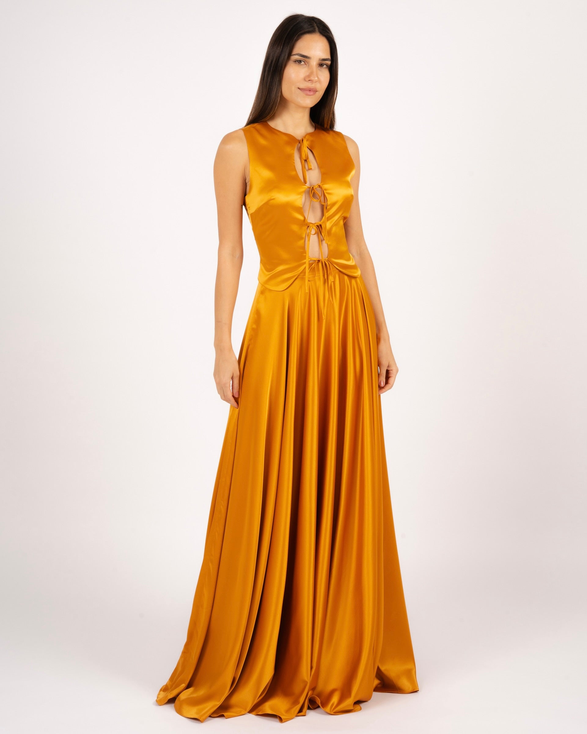 Zaza Top Vest Saffron Gold