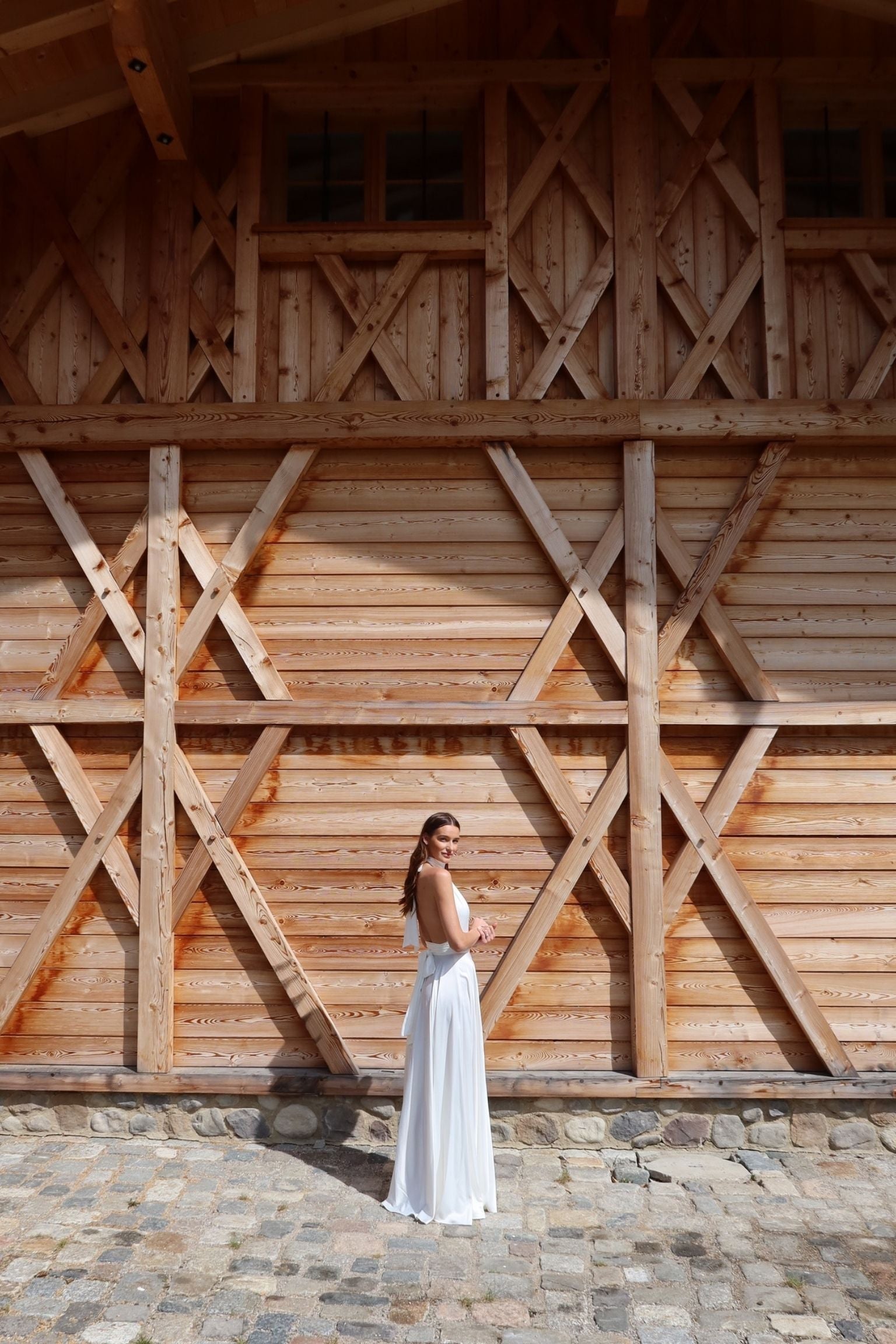 Nina Top Neckholder Bridal Satin