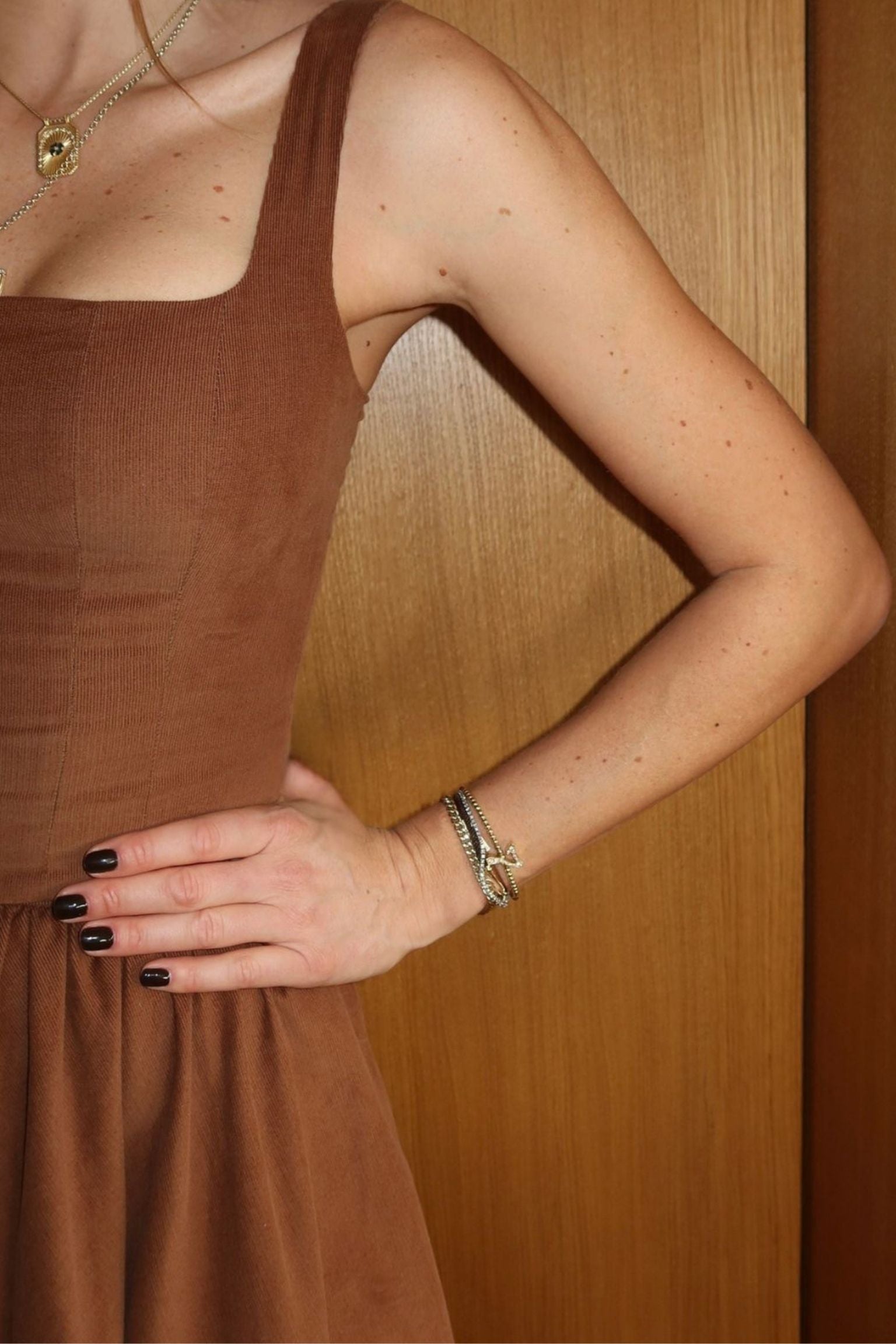 Gloria Top Corset Mocca Corduroy