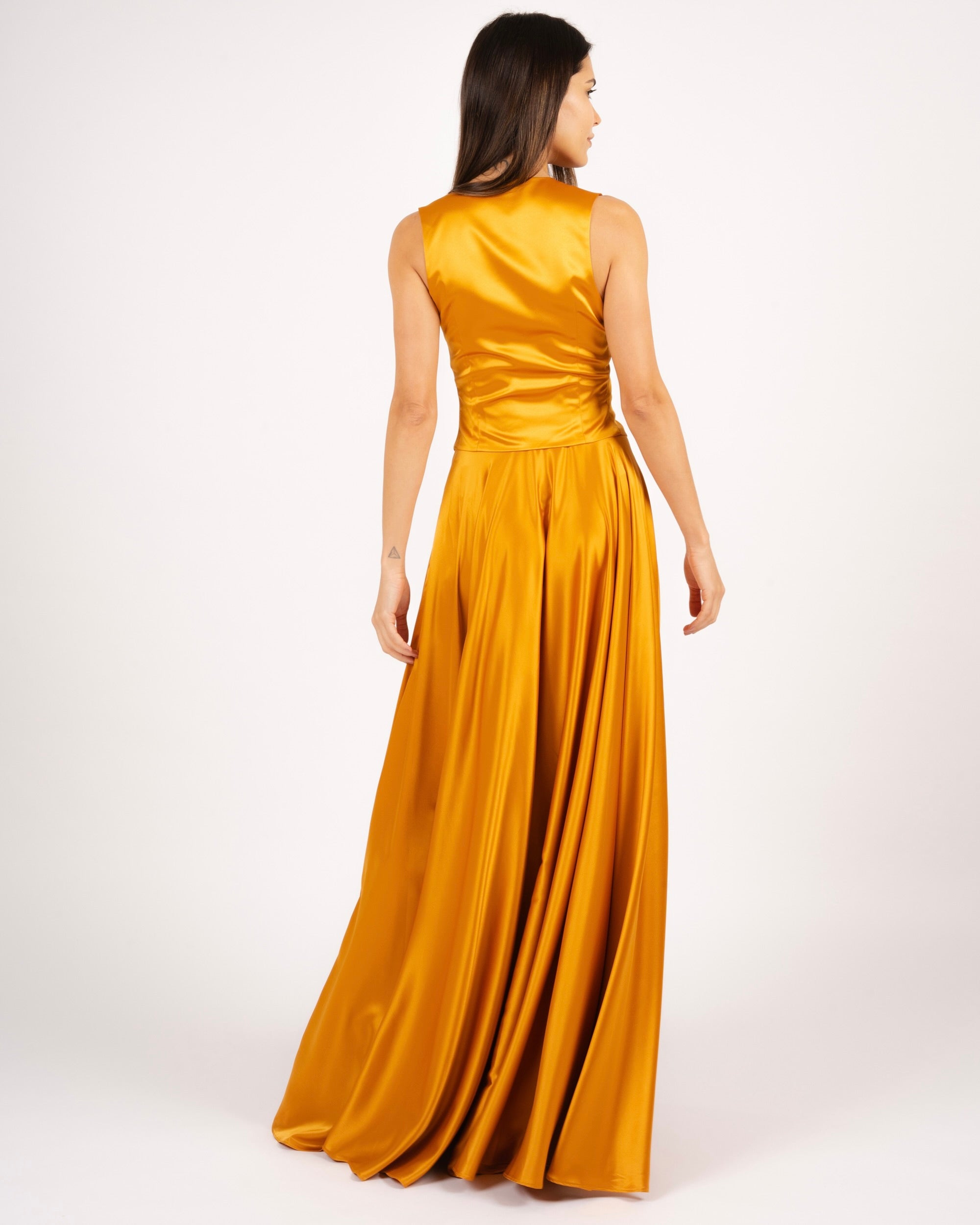 Zaza Top Vest Saffron Gold