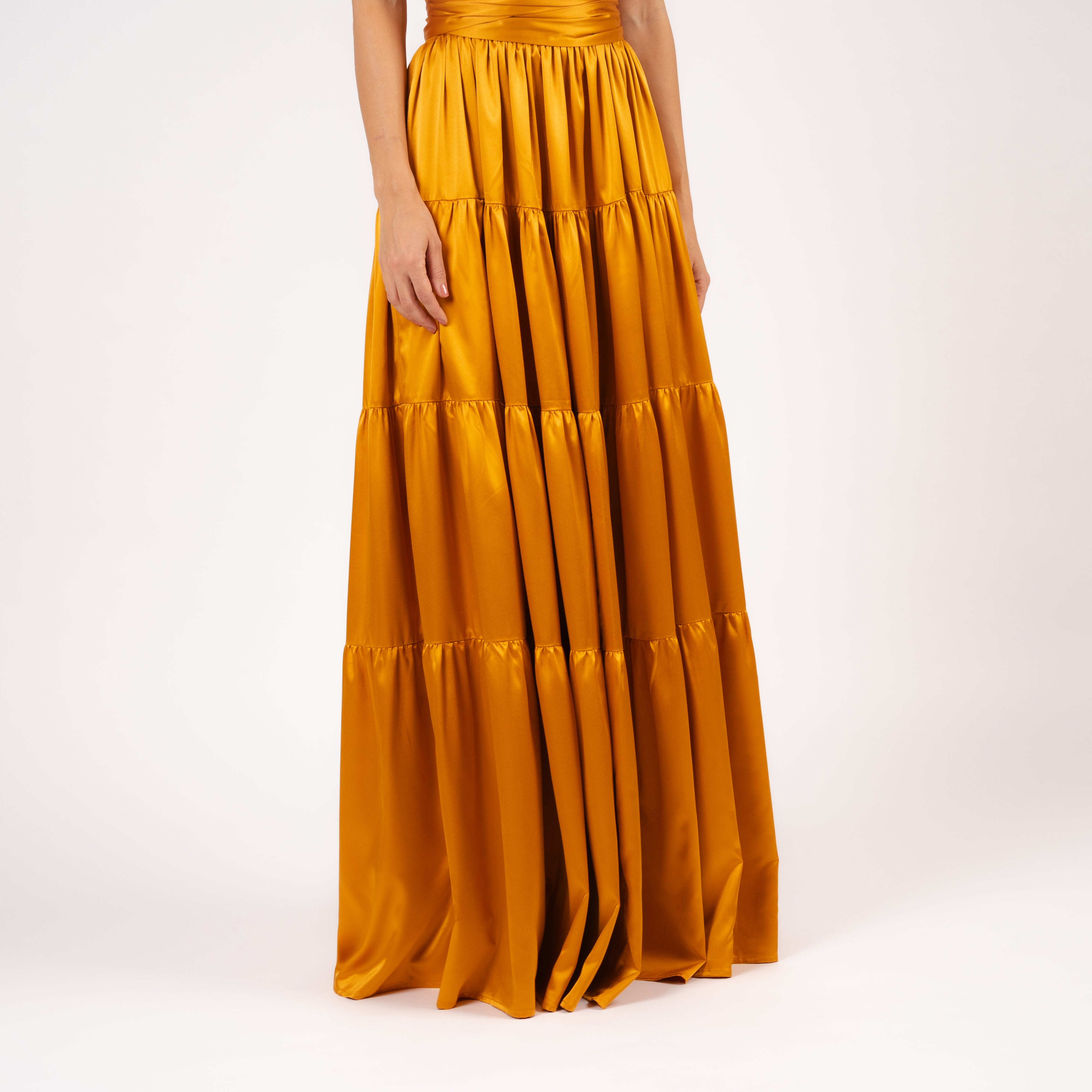 Anna Skirt Ruffle Saffron Gold